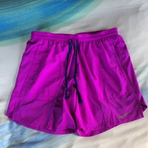 Nike Men's Running Shorts Purple Medium
